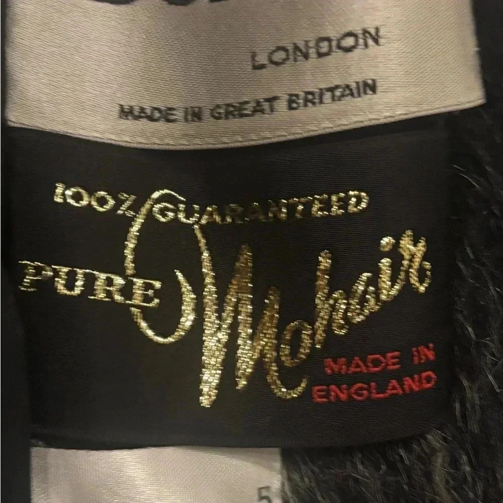 Vintage Dereta London Mohair Plaid Coat – 60s Mod, Old Money Style - Picture 6 of 6